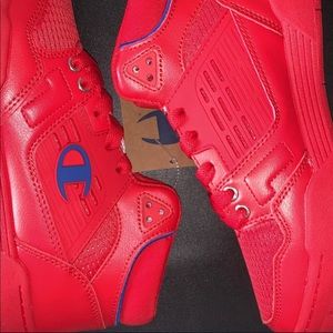 Champion 3 on 3 Scarlet Shoes Mens Size 10